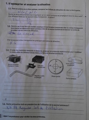 Ne vous occuper pas des réponse