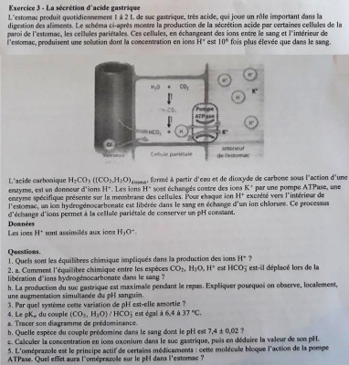 Sujet de l'exercice 3.