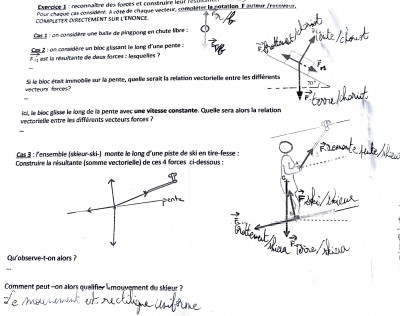 J'ai complété ce qu'il fallait faire sur la droite mais sur la gauche je n'ai pas compris