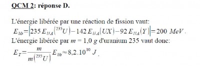 Réponse au 2ème QCM