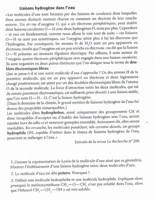 le sujet du devoir maison
