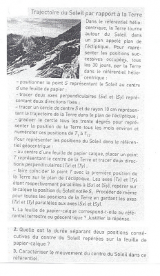 énoncé de l'exercice